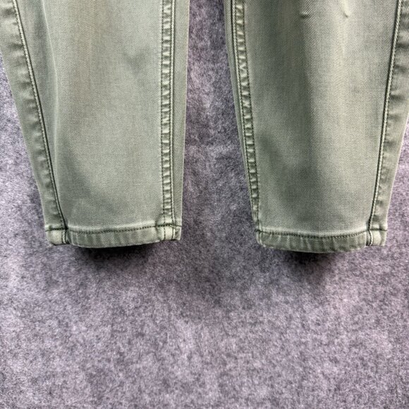 SPANX Stretch Twill Ankle Cargo Pants Pull On Army Green Slimming Women’s M - Picture 6 of 16